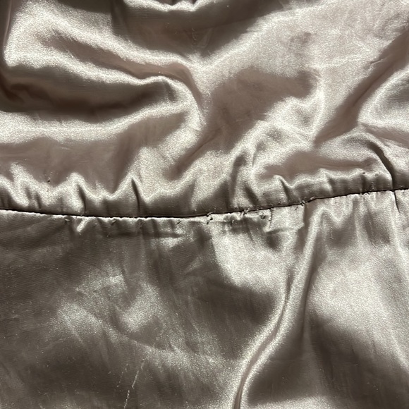 Free People large About Town Hooded faux fur leopard print coat jacket flaws - Picture 9 of 16